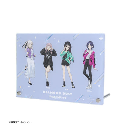 《哭泣少女樂隊》_新繪製 鑽石塵 集合 便服版 A5亞克力板