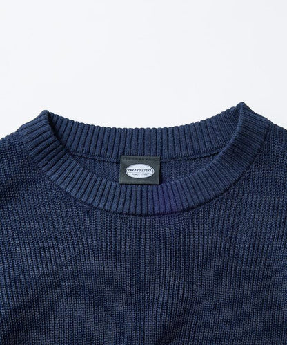 寬鬆版型 字母刺繡 圓領針織衫