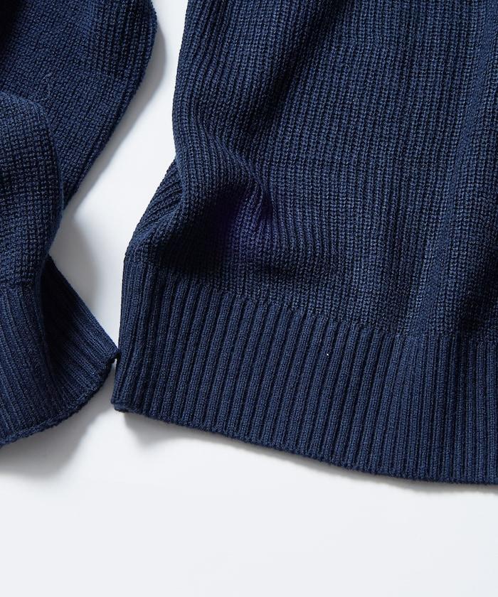 寬鬆版型 字母刺繡 圓領針織衫