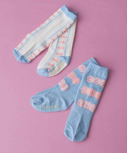 【LITTLE TINI リトルティニ】嬰兒襪2雙裝