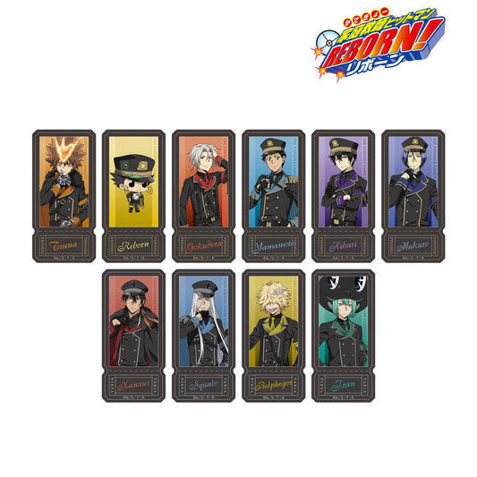 《家庭教師HITMAN REBORN!》全新繪製 黑色軍裝版 盒裝隨機異形貼紙（單位/盒）【全套BOX/10包入】