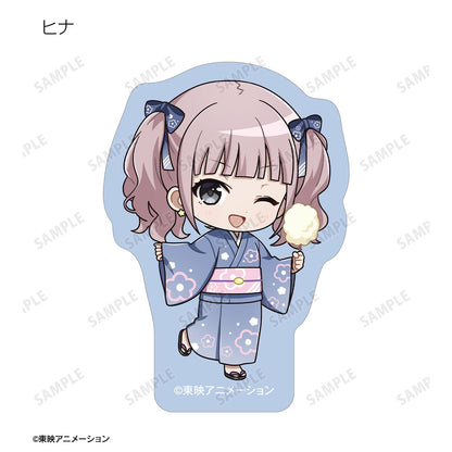 《哭泣少女樂隊》Q版角色 浴衣款式 雪花貼紙