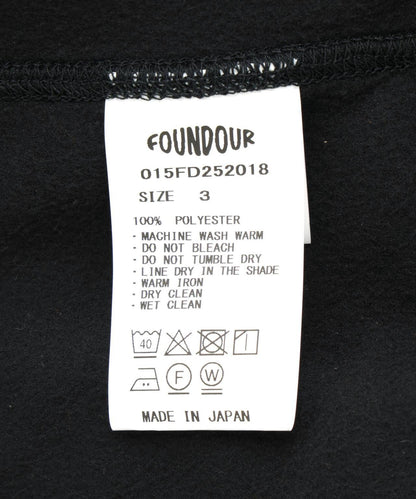 FOUNDOUR/ファウンダ/羊羔絨拉鍊外套