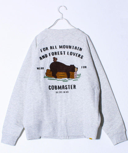 【COBMASTER/コブマスター】衛衣面料 刺繡×印花 開衫