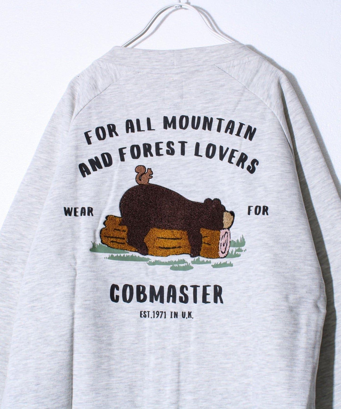 【COBMASTER/コブマスター】衛衣面料 刺繡×印花 開衫