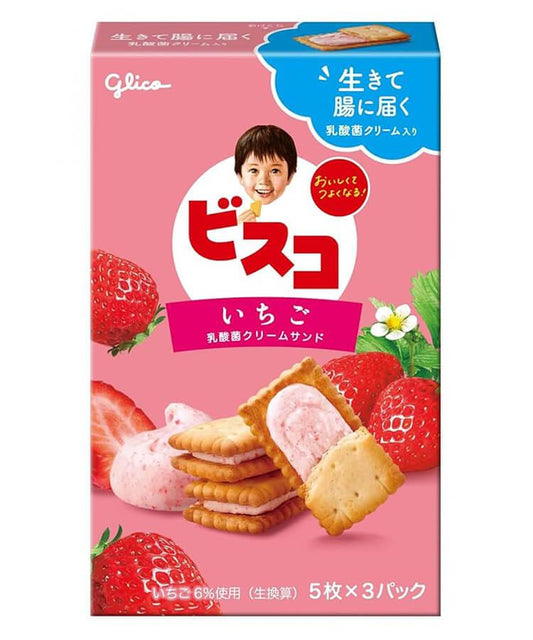 Bisco草莓味夾心餅乾 15枚