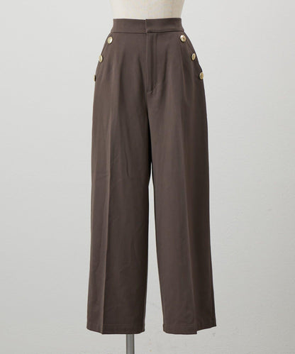 【套裝優惠活動】【PalClo限定】側邊釦子長褲