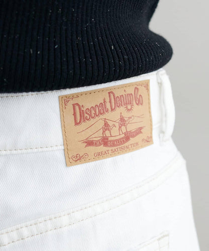 【Discoat】防潑水白色牛仔褲