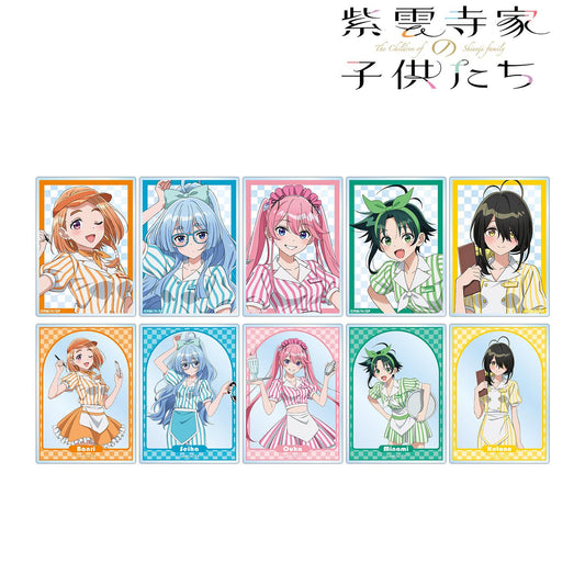 紫雲寺家的孩子們_新繪美式餐廳ver. 隨機亞克力卡片（單品/全套BOX）【BOX/10包入】