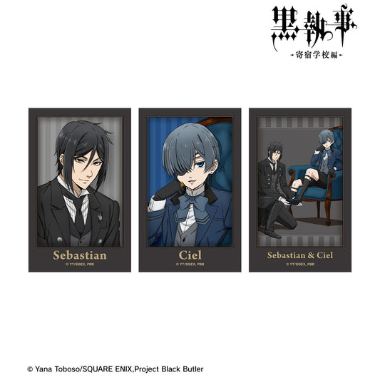 《黑執事》 -寄宿學校篇- 新繪拍立得風格插畫卡3枚套裝