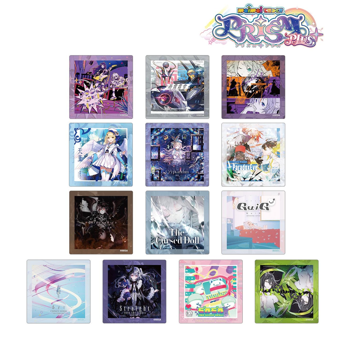 maimai でらっくす PRiSM PLUS_異形交易貼紙（單品/整盒）【整盒／13包入】