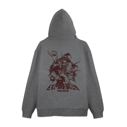 為美好的世界獻上祝福！L碼 惠惠 爆裂魔法 拉鍊連帽衫Ver.2.0/混灰