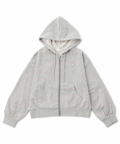 加絨拉鍊連帽衛衣