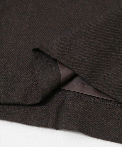 直筒寬鬆褶皺長褲