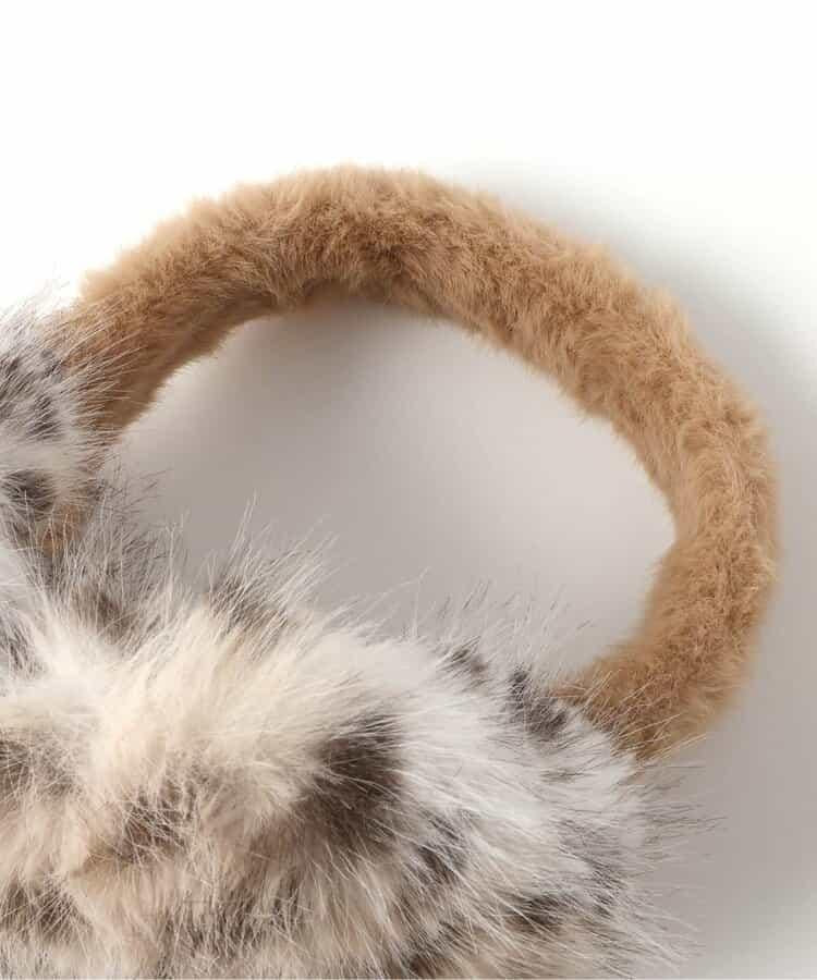 豹紋毛絨耳罩