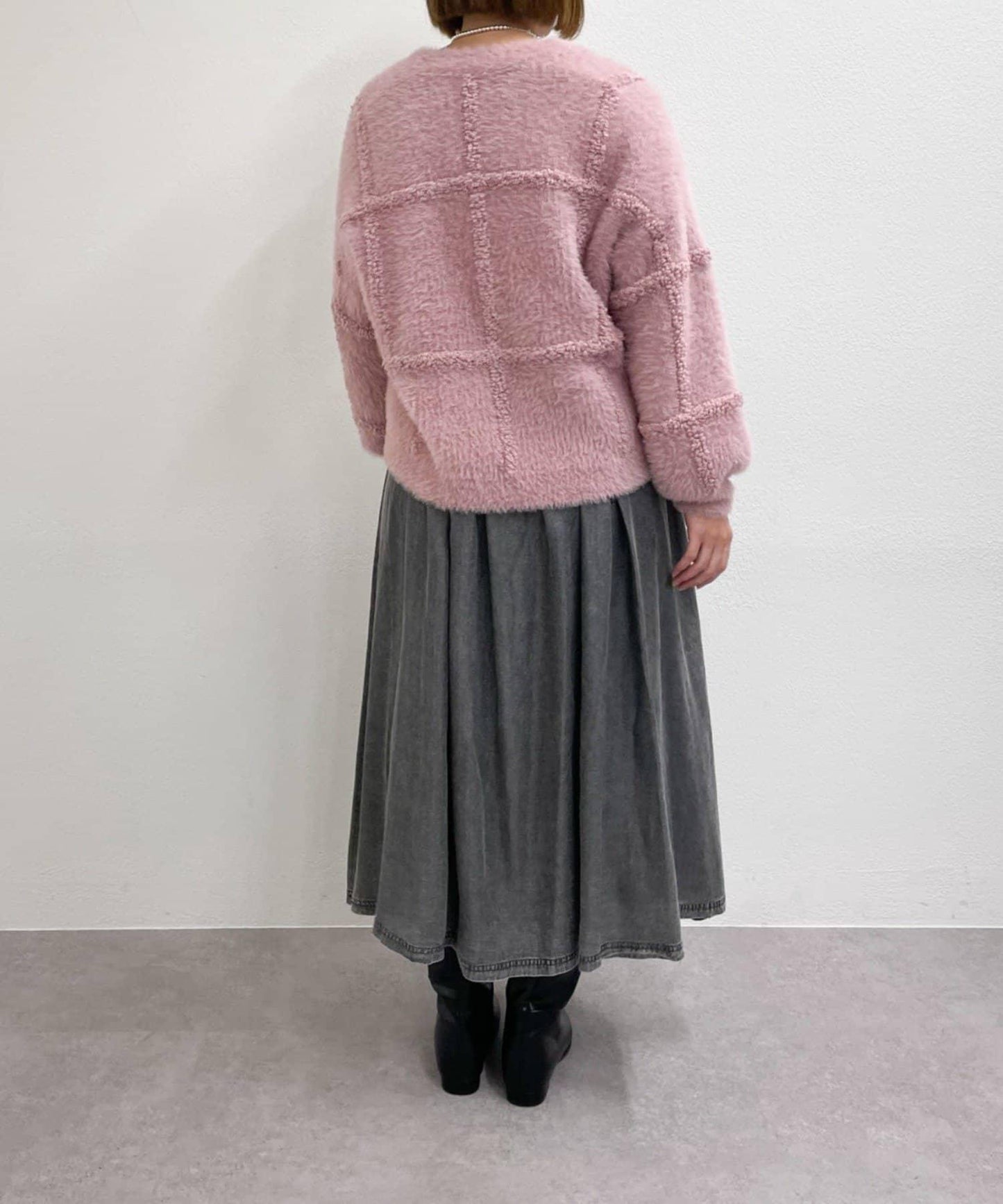 《主役級單品》V領提花開衫