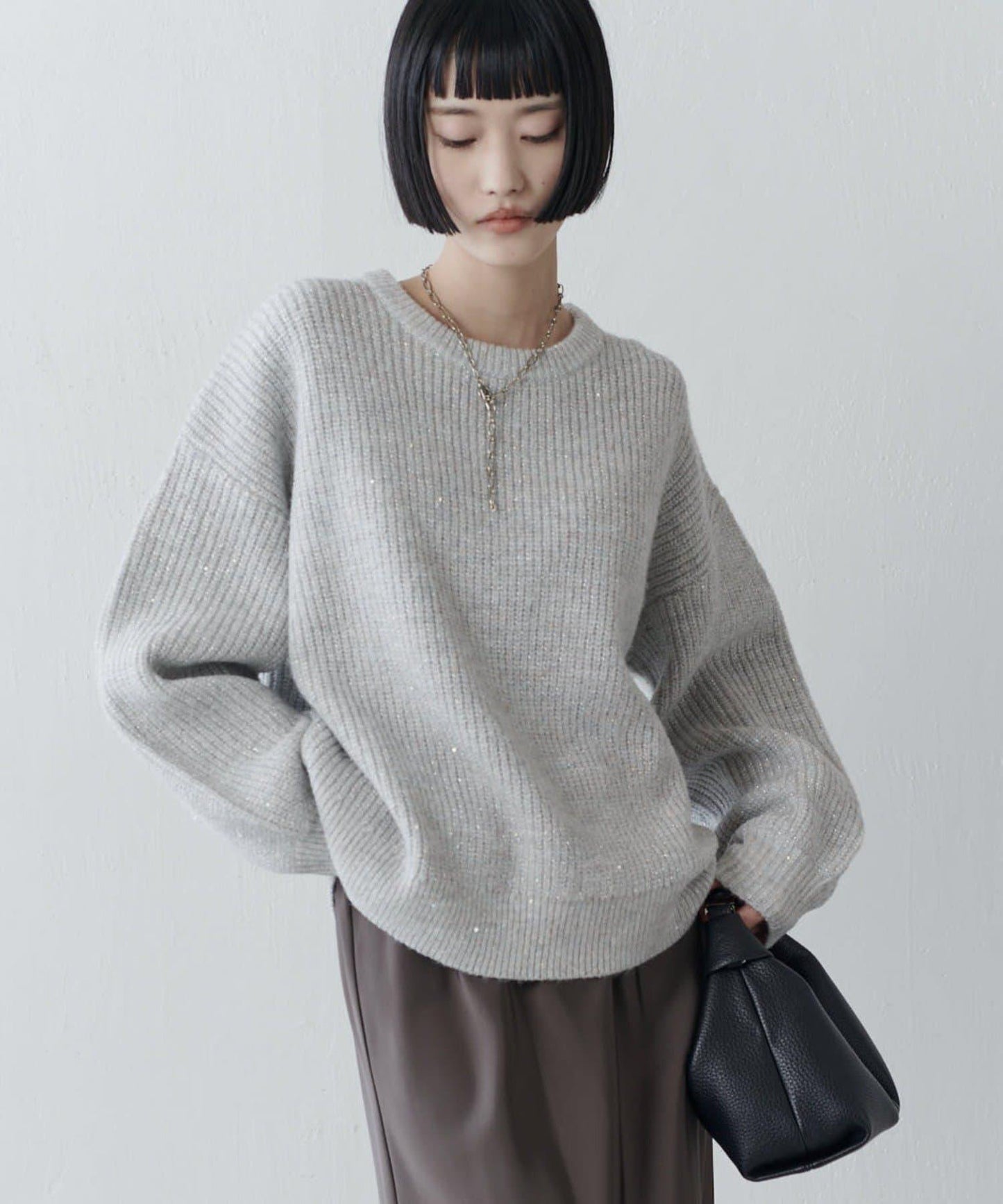 亮片針織套頭衫