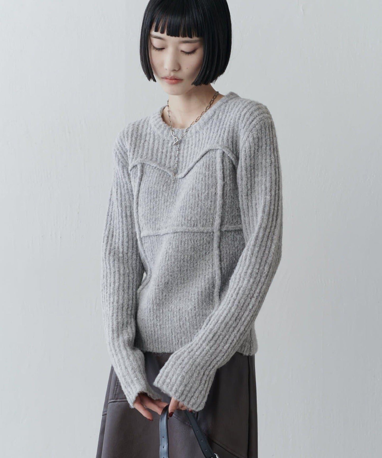 馬甲風針織套頭衫