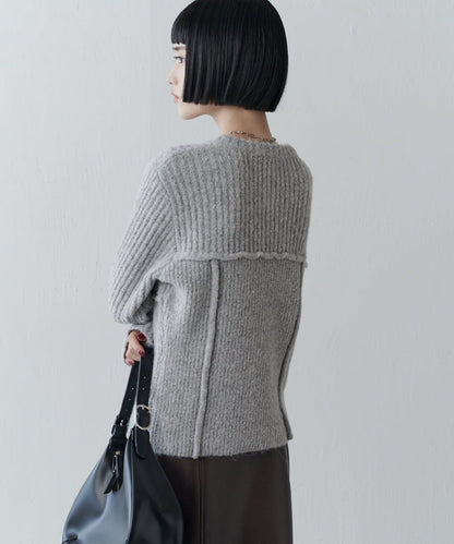 馬甲風針織套頭衫