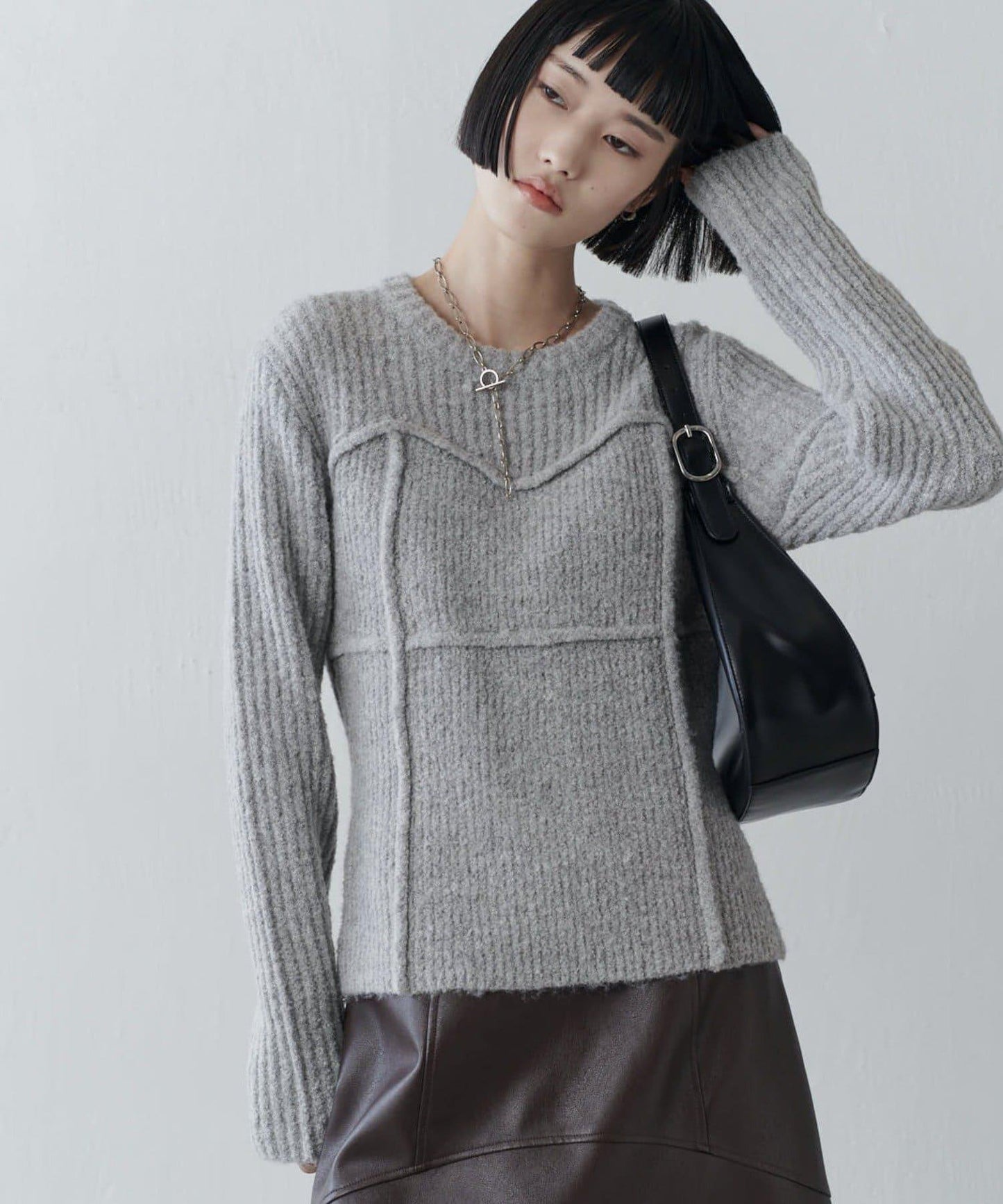 馬甲風針織套頭衫