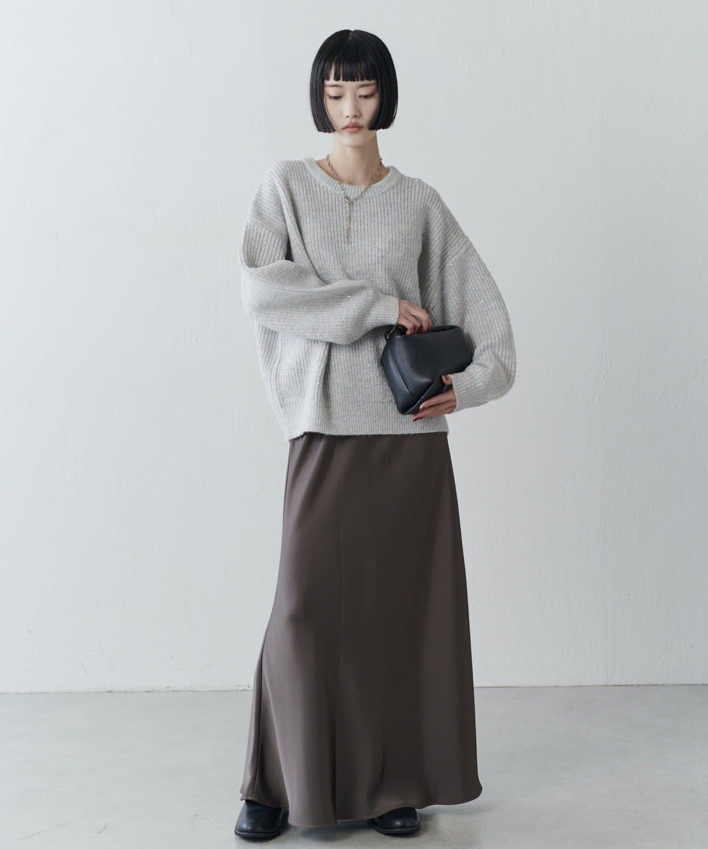 亮片針織套頭衫