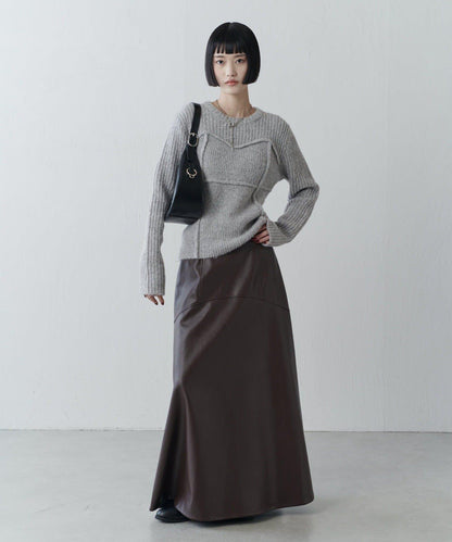 馬甲風針織套頭衫