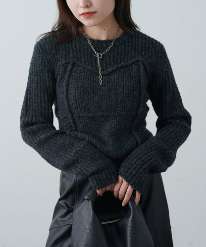 馬甲風針織套頭衫