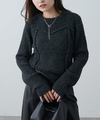 馬甲風針織套頭衫