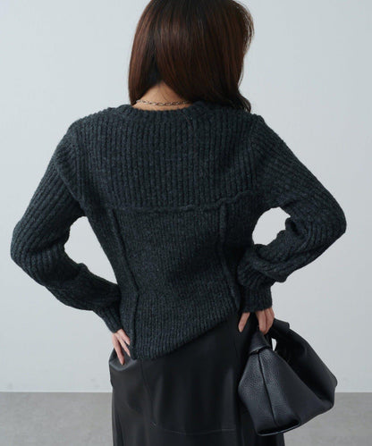 馬甲風針織套頭衫