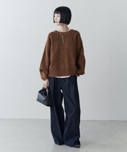 亮片針織套頭衫