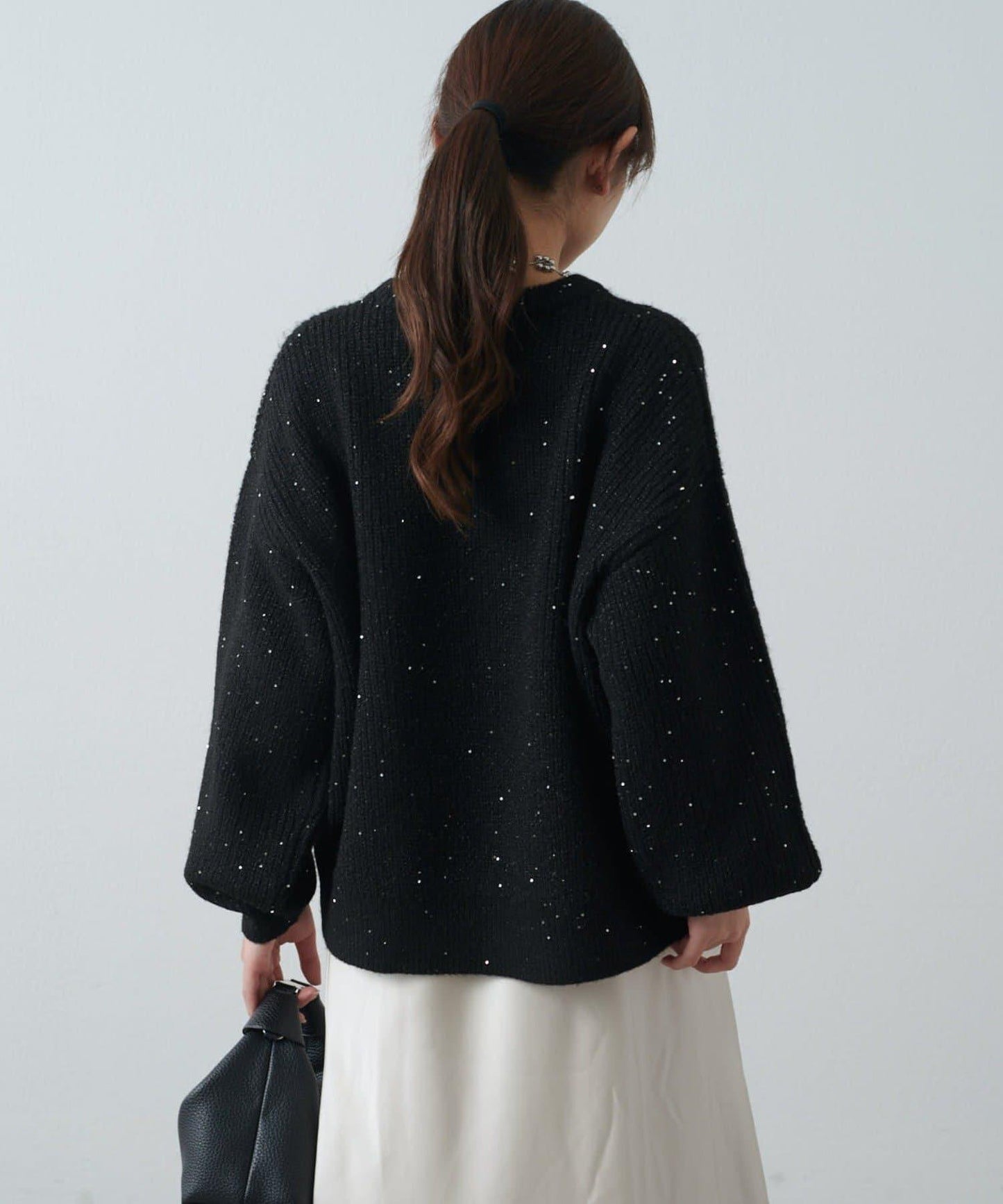 亮片針織套頭衫