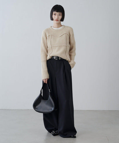 馬甲風針織套頭衫