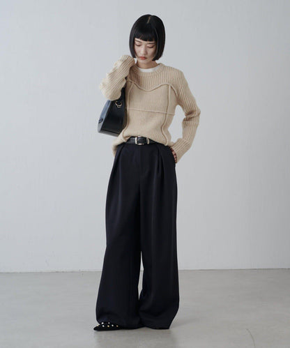 馬甲風針織套頭衫