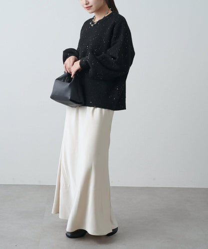 亮片針織套頭衫