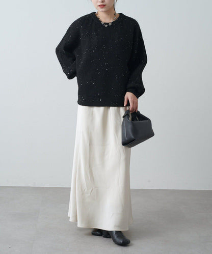 亮片針織套頭衫