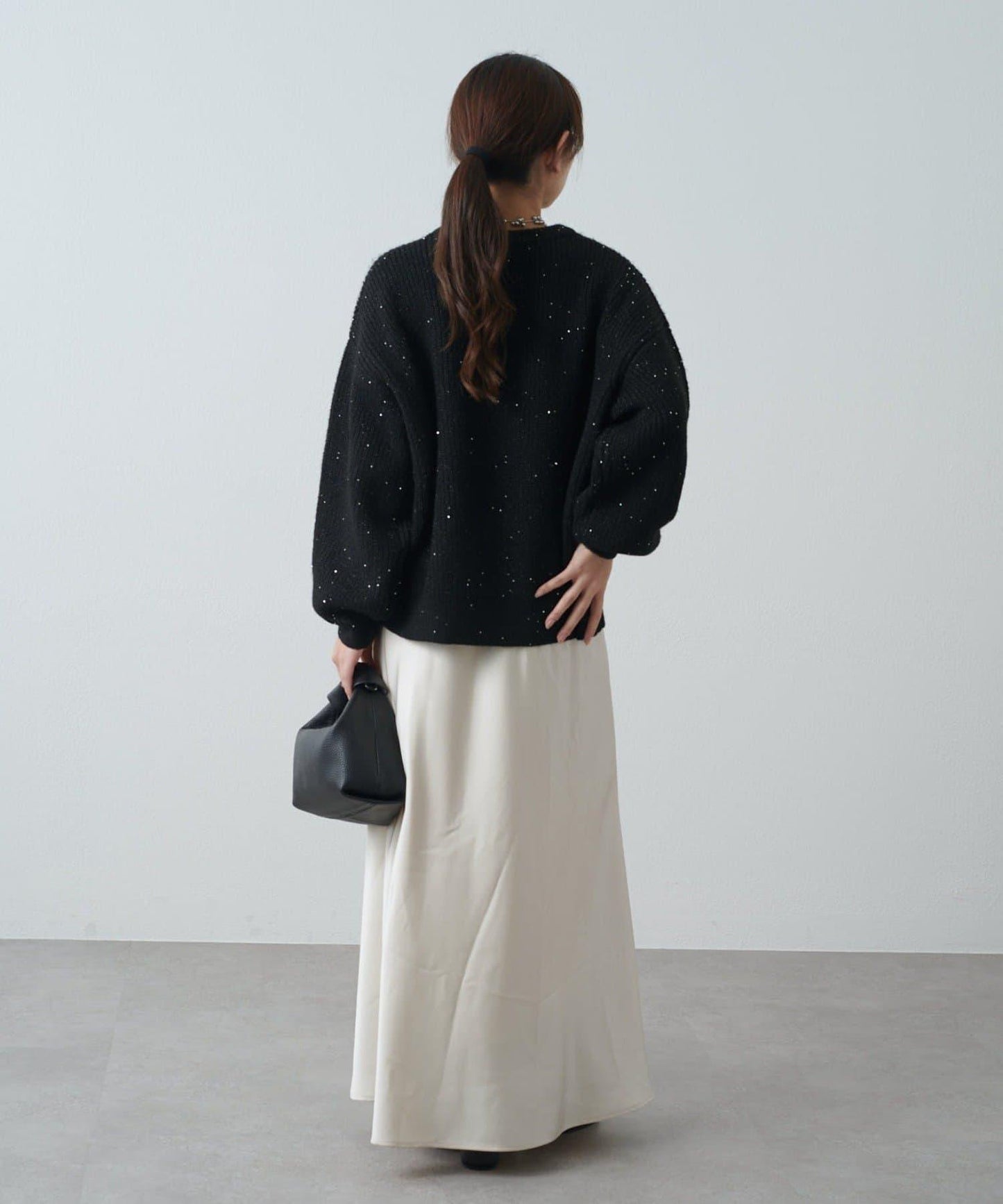 亮片針織套頭衫