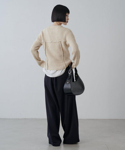 馬甲風針織套頭衫