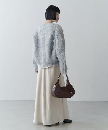 寬鬆長款毛絨套頭衫