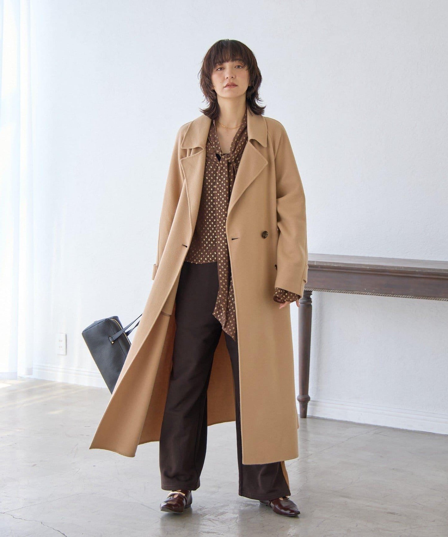 RIVE DROITE 側邊條紋針織褲