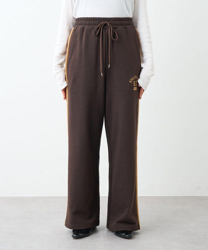 RIVE DROITE 側邊條紋針織褲