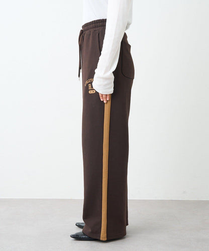 RIVE DROITE 側邊條紋針織褲