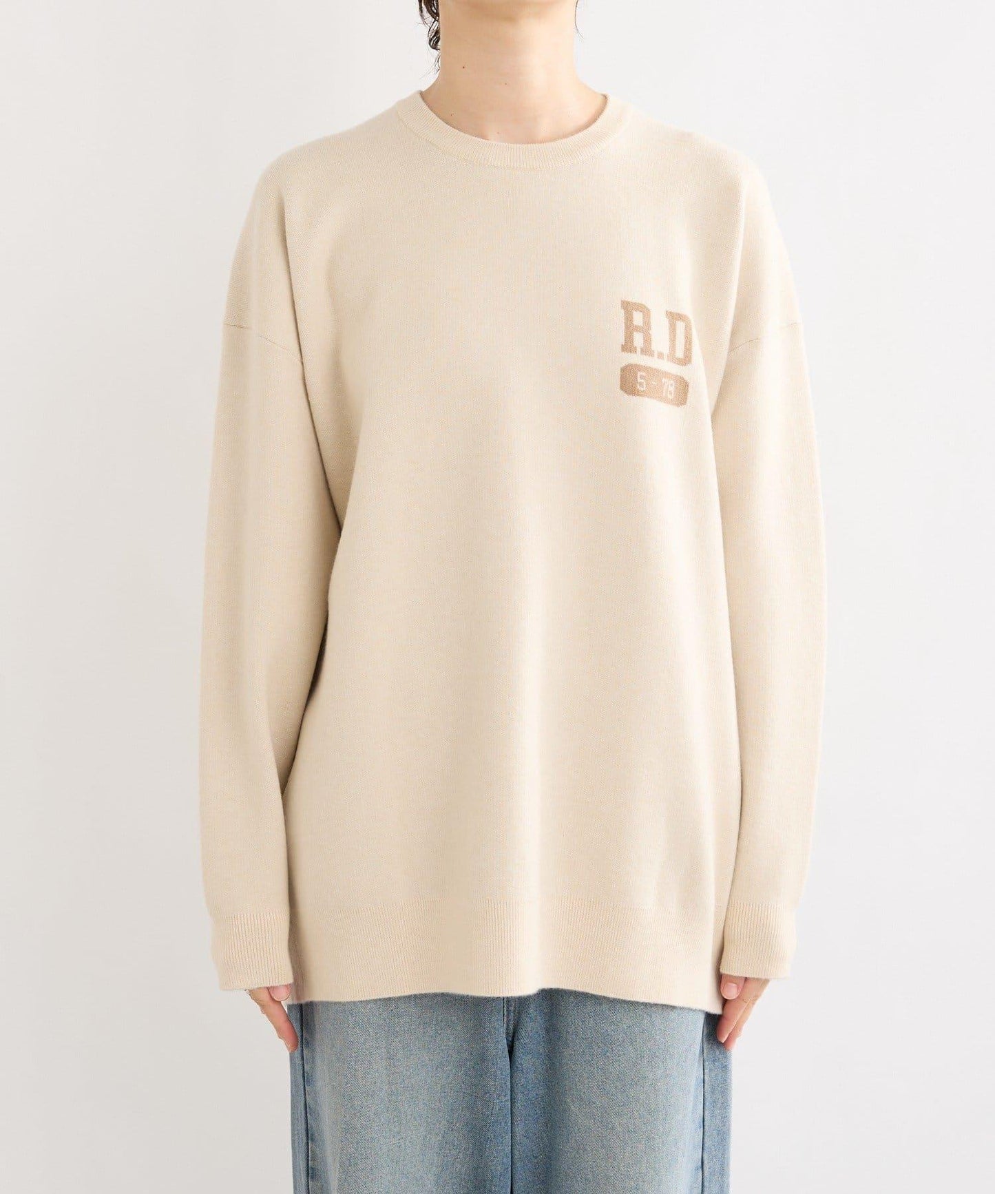 【背部標誌吸睛】運動標誌針織衫