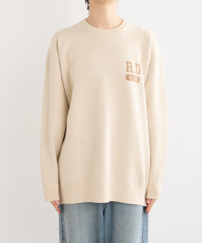 【背部標誌吸睛】運動標誌針織衫