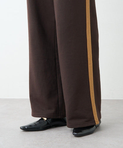 RIVE DROITE 側邊條紋針織褲