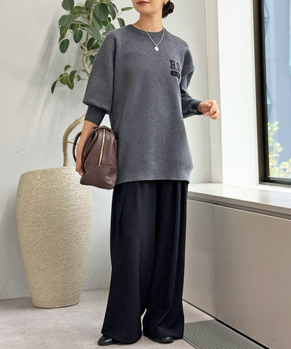 【背部標誌吸睛】運動標誌針織衫