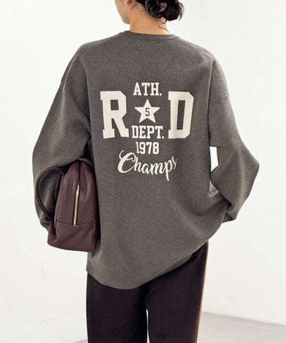 【背部標誌吸睛】運動標誌針織衫