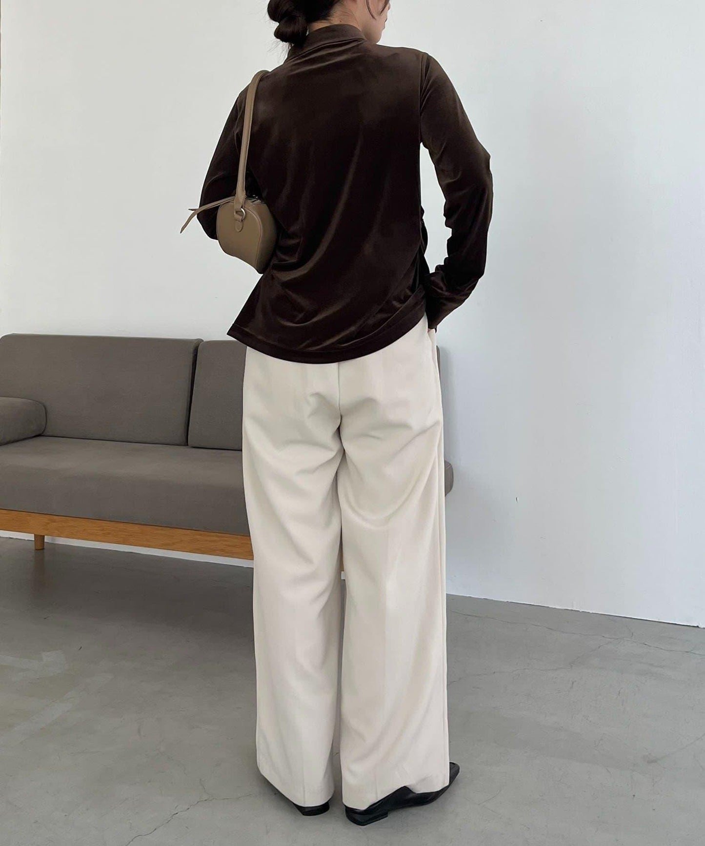 【CAPRICIEUX LE'MAGE】天鵝絨襯衫