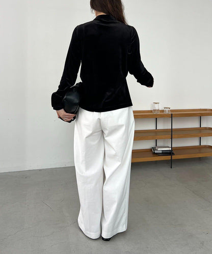 【CAPRICIEUX LE'MAGE】天鵝絨襯衫