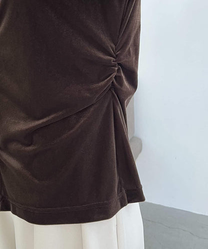 【CAPRICIEUX LE'MAGE】天鵝絨襯衫