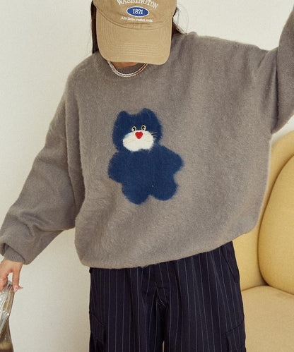 mojojojo 長絨藝術針織衫